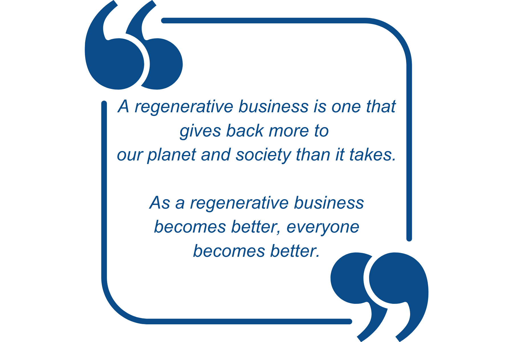 Regenerative business quote